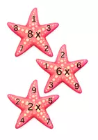 Vorschau - Aufgabenkarten - Unsere 1x1 Seesterne -Üben vor den Ferien - Seite 1