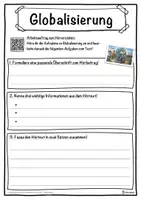 Vorschau - Unterrichtsreihen - Globalisierung Lückentext mit Wortspeicher Hörverstehen und Suchsel - Seite 3