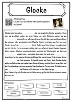 Vorschau - Unterrichtsreihen - Glocke Lückentext mit Wortspeicher Hörverstehen und Suchsel - Seite 1