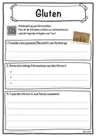 Vorschau - Unterrichtsreihen - Gluten Lückentext mit Wortspeicher Hörverstehen und Suchsel - Seite 3