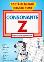 anteprima - Esercizi - LE SILLABE ZA ZE ZI ZO ZU – CARTELLI MURALI - Pagina di copertina