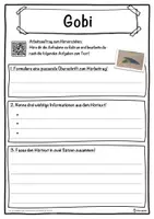 Vorschau - Unterrichtsreihen - Gobi Lückentext mit Wortspeicher Hörverstehen und Suchsel - Seite 3