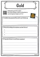Vorschau - Unterrichtsreihen - Gold Lückentext mit Wortspeicher Hörverstehen und Suchsel - Seite 3