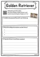 Vorschau - Unterrichtsreihen - Golden Retriever Lückentext mit Wortspeicher Hörverstehen und Suchsel - Seite 3