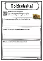 Vorschau - Unterrichtsreihen - Goldschakal Lückentext mit Wortspeicher Hörverstehen und Suchsel - Seite 3