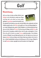 Vorschau - Unterrichtsreihen - Golf Lückentext mit Wortspeicher Hörverstehen und Suchsel - Seite 2
