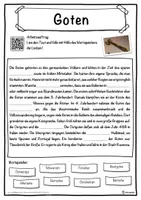 Vorschau - Unterrichtsreihen - Goten Lückentext mit Wortspeicher Hörverstehen und Suchsel - Seite 1