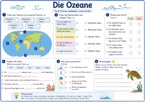 Vorschau - Arbeitsblätter - Die Kontinente und Ozeane - Arbeitsblätter - Seite 2