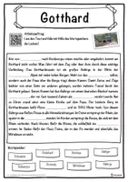 Vorschau - Unterrichtsreihen - Gotthard Lückentext mit Wortspeicher Hörverstehen und Suchsel - Seite 1