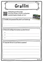 Vorschau - Unterrichtsreihen - Graffiti Lückentext mit Wortspeicher Hörverstehen und Suchsel - Seite 3