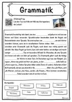 Vorschau - Unterrichtsreihen - Grammatik Lückentext mit Wortspeicher Hörverstehen und Suchsel - Seite 1