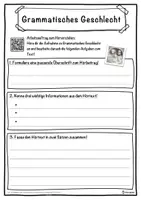 Vorschau - Unterrichtsreihen - Grammatisches Geschlecht Lückentext mit Wortspeicher Hörverstehen und Suchsel - Seite 3