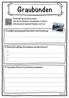 Vorschau - Unterrichtsreihen - Graubünden Lückentext mit Wortspeicher Hörverstehen und Suchsel - Seite 3
