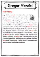 Vorschau - Unterrichtsreihen - Gregor Mendel Lückentext mit Wortspeicher Hörverstehen und Suchsel - Seite 2