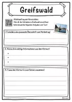 Vorschau - Unterrichtsreihen - Greifswald Lückentext mit Wortspeicher Hörverstehen und Suchsel - Seite 3