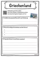 Vorschau - Unterrichtsreihen - Griechenland Lückentext mit Wortspeicher Hörverstehen und Suchsel - Seite 3