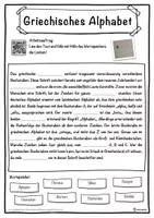 Vorschau - Unterrichtsreihen - Griechisches Alphabet Lückentext mit Wortspeicher Hörverstehen und Suchsel - Seite 1