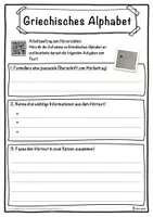 Vorschau - Unterrichtsreihen - Griechisches Alphabet Lückentext mit Wortspeicher Hörverstehen und Suchsel - Seite 3