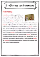 Vorschau - Unterrichtsreihen - Großherzog von Luxemburg Lückentext mit Wortspeicher Hörverstehen und Suchsel - Seite 2