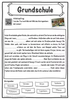 Vorschau - Unterrichtsreihen - Grundschule Lückentext mit Wortspeicher Hörverstehen und Suchsel - Seite 1