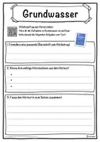 Vorschau - Unterrichtsreihen - Grundwasser Lückentext mit Wortspeicher Hörverstehen und Suchsel - Seite 3