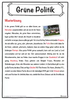 Vorschau - Unterrichtsreihen - Grüne Politik Lückentext mit Wortspeicher Hörverstehen und Suchsel - Seite 2