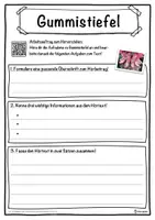 Vorschau - Unterrichtsreihen - Gummistiefel Lückentext mit Wortspeicher Hörverstehen und Suchsel - Seite 3