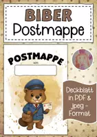 Vorschau - Bildkarten - Biberklasse Postmappe Klassentier Biber - Deckblatt