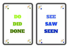 Vista previa - Juegos / Gamificación - Irregular Verbs Flashcard - Portada