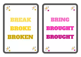 Vista previa - Juegos / Gamificación - Irregular Verbs Flashcard - página 2