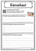 Vorschau - Unterrichtsreihen - Gänsehaut Lückentext mit Wortspeicher Hörverstehen und Suchsel - Seite 3