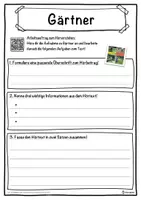 Vorschau - Unterrichtsreihen - Gärtner Lückentext mit Wortspeicher Hörverstehen und Suchsel - Seite 3