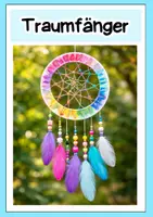 Vorschau - Mal- und Bastelvorlagen - Traumfänger basteln + Anleitung - Deckblatt