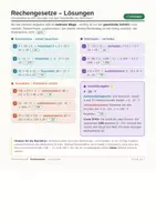 Vorschau - Stationenlernen - Rechengesetze: Kommutativ-, Assoziativ- & Distributivgesetz – Merkblatt + Übungen mit Lösungen - Seite 3