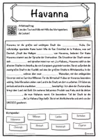 Vorschau - Unterrichtsreihen - Havanna Lückentext mit Wortspeicher Hörverstehen und Suchsel - Seite 1