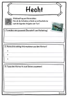 Vorschau - Unterrichtsreihen - Hecht Lückentext mit Wortspeicher Hörverstehen und Suchsel - Seite 3