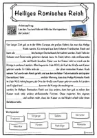 Vorschau - Unterrichtsreihen - Heiliges Römisches Reich Lückentext mit Wortspeicher Hörverstehen und Suchsel - Seite 1