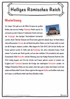 Vorschau - Unterrichtsreihen - Heiliges Römisches Reich Lückentext mit Wortspeicher Hörverstehen und Suchsel - Seite 2