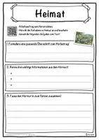 Vorschau - Unterrichtsreihen - Heimat Lückentext mit Wortspeicher Hörverstehen und Suchsel - Seite 3