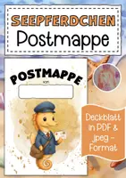 Vorschau - Bildkarten - Seepferdchenklasse Postmappe Klassentier Seepferdchen - Deckblatt