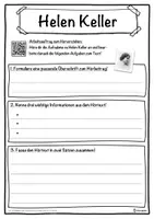 Vorschau - Unterrichtsreihen - Helen Keller Lückentext mit Wortspeicher Hörverstehen und Suchsel - Seite 3