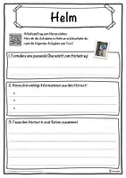 Vorschau - Unterrichtsreihen - Helm Lückentext mit Wortspeicher Hörverstehen und Suchsel - Seite 3