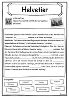 Vorschau - Unterrichtsreihen - Helvetier Lückentext mit Wortspeicher Hörverstehen und Suchsel - Seite 1