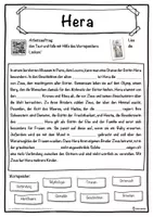 Vorschau - Unterrichtsreihen - Hera Lückentext mit Wortspeicher Hörverstehen und Suchsel - Seite 1
