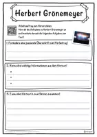 Vorschau - Unterrichtsreihen - Herbert Grönemeyer Lückentext mit Wortspeicher Hörverstehen und Suchsel - Seite 3