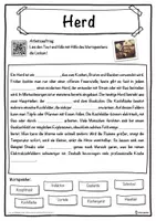 Vorschau - Unterrichtsreihen - Herd Lückentext mit Wortspeicher Hörverstehen und Suchsel - Seite 1