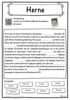 Vorschau - Unterrichtsreihen - Herne Lückentext mit Wortspeicher Hörverstehen und Suchsel - Seite 1