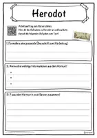 Vorschau - Unterrichtsreihen - Herodot Lückentext mit Wortspeicher Hörverstehen und Suchsel - Seite 3