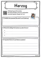 Vorschau - Unterrichtsreihen - Herzog Lückentext mit Wortspeicher Hörverstehen und Suchsel - Seite 3