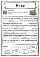 Vorschau - Unterrichtsreihen - Hexe Lückentext mit Wortspeicher Hörverstehen und Suchsel - Seite 1